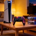 thumbnail image 3 of Wireless Controller Compatible with P5/P5 Pro/P5 Slim/PC,with 1500mAh Battery,Dual Vibration,6-Axis Motion Control,Speaker,3.5mm Audio Jack,Red Starry Sky, 3 of 5