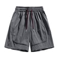 thumbnail image 5 of KPOPLK Women's 5"/ 7" Athletic Running Shorts Drawstring Quick Dry Lightweight Workout Gym Shorts with Pockets UPF 50+ Size L,Dark Gray, 5 of 6