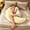 Light Yellow, variant on Moon Spoon Body Pillow, Moon Sleep Body Pillow, Moon Shaped Body Pillow for Side Sleepers