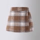 thumbnail image 1 of Falda a cuadros de lana roja para niña, estilo occidental, de otoño e invierno, de cintura alta, para niña, 1 of 6