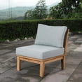 thumbnail image 6 of Modern Contemporary Urban Design Outdoor Patio Balcony Garden Furniture Sofa Middle Chair, Wood, Grey Gray Natural, 6 of 7