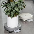 thumbnail image 2 of Flower Pot Tray with Roller Wheel Movable Grid Bottom Strong Bearing Waterproof Coating Anti-rot Root Flower Tray Garden Supply, 2 of 5