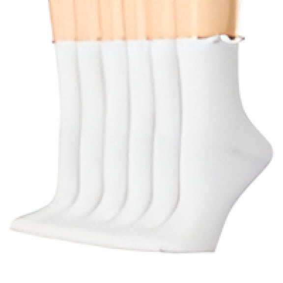 TELOLY Women'S Ruffle Socks, Casual Cute Ankle Socks Breathable Knit Cotton Soft Frilly Crew Socks for Women 6 Pack