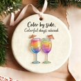 thumbnail image 1 of Adorno Navideño con Temática de Copa de Vino, Colgante para Árbol de Navidad, Decoración Navideña, 1 of 5