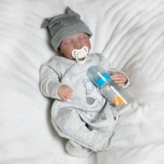 18INCH Realistic Reborn Newborn Boy Doll Vinyl Silicone Handmade Lifelike Toddler Dolls