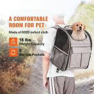 KFFKFF Cat Carrier with Wheels,18 lbs Rolling Pet Carrier with Handle Grey,For Cat Dog Small Medium Animals Kitten Puppy