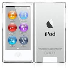 Apple iPod Nano 7th Generation Silver, (Latest Model) New in Plain White Box MKN22LL/A -