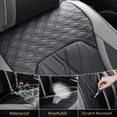 thumbnail image 4 of FLORICH Car Seat Covers Front Pair, Universal Leather Seat Covers Full Coverage, Waterproof for Most Car Truck SUV, Gray & Black, 4 of 9