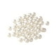 thumbnail image 1 of 100 cuentas con agujeros hechas a mano, bolas de abalorios, cuentas espaciadoras blancas para manualidades. 6mm, 1 of 9