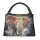 thumbnail image 1 of Fotbe Elephant in Smoke Bolsa Térmica Portátil con Estampado, Bolsa de Entrega de Alimentos Aislada, Bolsa Reutilizable de Gran Capacidad para Comidas y Supermercado, 1 of 6