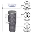 thumbnail image 4 of Modern 40oz Tumbler– Stainless Steel Insulated Tumbler with Handle and Straw, Large Capacity Travel Cup for Hot & Cold Drinks, 4 of 7