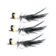 thumbnail image 4 of 3x Señuelos de Pesca con Mosca Strade Fareast Limited Cebos para Trucha Negro, 4 of 8