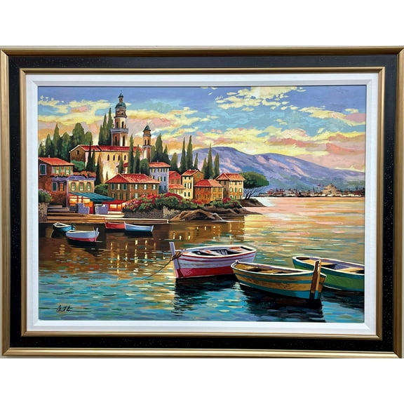 Anatoly Metlan "Sunset Shimmer" Framed Hand Signed Art Generic