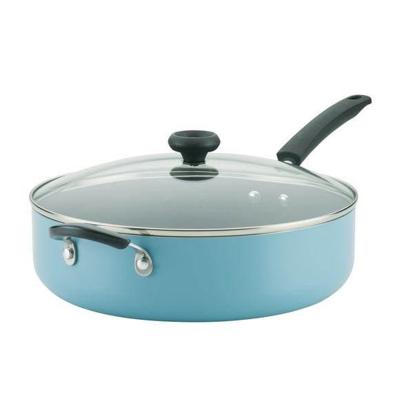 Farberware 6-Quart Easy Clean Aluminum Non-Stick Covered Jumbo Cooker with Helper Handle