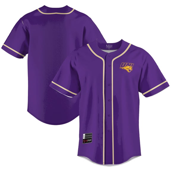 Men's GameDay Greats  Purple Northern Iowa Panthers  Lightweight Baseball Jersey