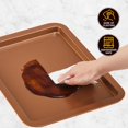 thumbnail image 2 of AirExpect Copper Crisper Tray Non-Stick Elevated Mesh Grill Basket, 2 Piece Set, 2 of 9