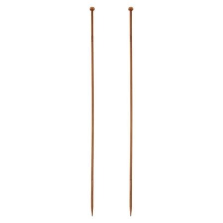 2Pcs 3.5mm Bamboo Knitting Needle Straight Single Pointed 14 Inch Long