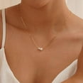 thumbnail image 5 of 18K Gold Plated Pearl Necklace for Women - Layered Trendy Gold Jewelry Gifts, 5 of 6