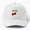 White, variant on Scary Cherry Baseball Hat, Spooky Fruit Character Graphic Design, Classic Everyday Cap