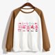 thumbnail image 3 of Gibobby Tops Mujeres Casual Mujer Día de San Valentín Divertido Estampado Mangas raglán Cuello redondo Sin sombrero Casual Sudadera con capucha Top 10 (Marrón, XXL), 3 of 5