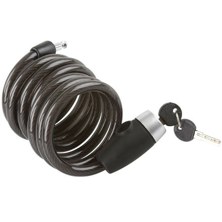 6 ft. Self-Coiling Cable Lock for Bicycles and Motorcycles