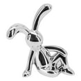 thumbnail image 4 of 1Pcs Electroplating Technology Silver Cute Cartoon Animal Car Interior Center Console Decoration Personality Accessories, 4 of 9