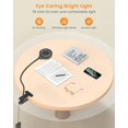 thumbnail image 3 of Luz de lectura con clip de 5 W, luz de cama de 36 LED, luz de lectura ocular, 3 colores y 5 niveles de brillo, lámpara de cama de cabecero con adaptador, perfecta para leer JAMW Sencillez, 3 of 5