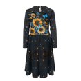 thumbnail image 5 of DISNIMO Long Sleeve Sunflower Dress for Girls 9-10 Years Old Kids Butterfly Dress Long Sleeve Girls Dresses Casual Midi Dress Girls Kids Dress Fall Swing Dress Girls Collared Dresses for Kids, 5 of 7