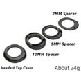 thumbnail image 1 of Mosiee 4 Pcs/Set Headset Spacers Bicycle Stem Washer Plastic Gasket Cable Routing Road Handlebar Stem Bike Parts Cycling Accessories, 1 of 9