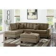 thumbnail image 3 of Bobkona Adolph Reversible Sectional Set with Ottoman in Citrus., 3 of 5