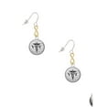 thumbnail image 2 of Delight Jewelry Silvertone Domed Black VET Gold Tone Infinity French Earrings, 2 of 4