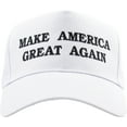 thumbnail image 3 of Make America Great Again - Donald Trump 2016 White Cap Hat Snapback, 3 of 6