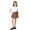 0##Khaki37, variant on Kiijoy Girls School Pleated Skirt Casual Bow High Waisted A Line Skirt, Grey, Size 3-12