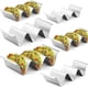 thumbnail image 1 of Taco Holder Stand,set Of 6 Stainless Steel Taco Tray,stylish Taco Shell Holders, Rack Holds Up To 3 Tacos Each Keeping Shells Upright, Health Material, 1 of 5