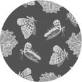 thumbnail image 1 of Ahgly Company Machine Washable Indoor Square Transitional Dark Gray Area Rugs, 3' Square, 1 of 7