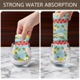 thumbnail image 4 of 2 Pcs Pioneer Flower Floral Print Pattern Kitchen Towels, Funny Microfiber Dish Towel Set, 18" X 26" Tea Towels, 4 of 6