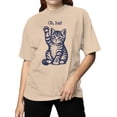 thumbnail image 2 of Playful Kitty "Oh, Hai" Design Women's T-shirt, 2 of 3