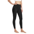 thumbnail image 4 of ClodeEU Women's High Waist Yoga Leggings with Pockets,Stretchy Workout Pants for Running and Daily Wear Black,Women's Plus L, 4 of 5