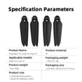 thumbnail image 3 of 2 Pairs Drone Propellers 1136 Foldable Low Noise Blade Fans Propellers Compatible for Autel Evo Max 4T Drones Accessories, 3 of 9