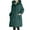 Green, variant on Women's Trench Jackets Plus Size Casual Long Rain Jacket Fashion Winter Hooded Oversized Windbreaker Coats Outerwear with Pockets Thin Work Clothes Household Rainproof Use Coat Black 3Xl