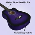 thumbnail image 2 of ADM 38'' Acoustic Cutaway Guitar for Kids Beginner Kit with Free Lessons, Purple, 2 of 7