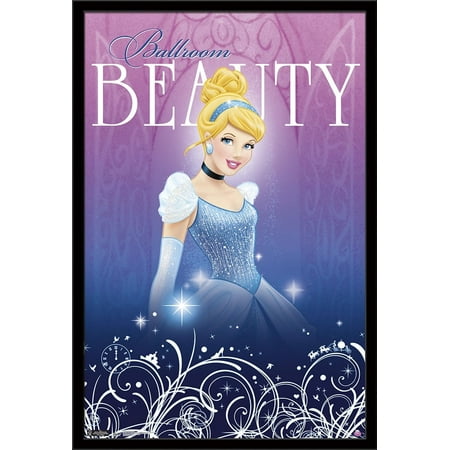 Disney Princess - Cinderella Wall Poster, 22.375" x 34", Framed