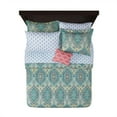 thumbnail image 2 of Mainstays Teal Paisley 8 Piece Bed in a Bag Comforter Set With Sheets, Full, 2 of 7