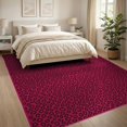 thumbnail image 3 of ODIKA Leopard Cheetah Print Spotted Interlocking Motif Zebra Decoration Pink Flowing Non-Slip Chair-Friendly for Dining Room, Large Office, Lounge, 3 of 7