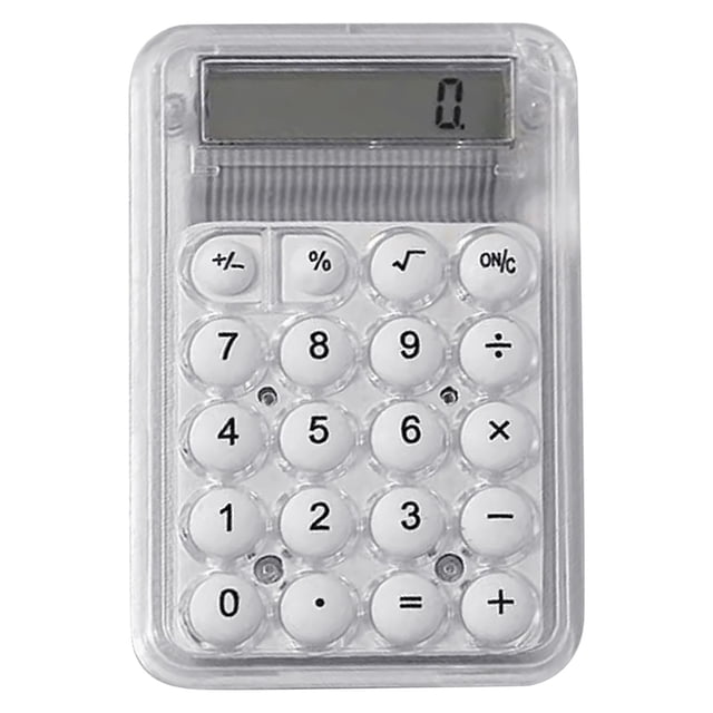 Mechanical Calculator 8 Digit Large LCD Display And Mechanical Buttons Handheld Mechanical Calculator For Off Ice
