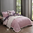 thumbnail image 5 of Bebejan Plum Petal 8 Piece Reversible Comforter & Coverlet Set - Queen, 5 of 11