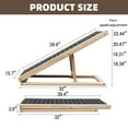thumbnail image 3 of WGYPRIME 16"W Dog Ramp for Bed, Modern Pet Ramp for Small Dogs to Get on Couch Car, Dog Ramp with Non-Slip Rubber Surface and Foldable, 3 of 7