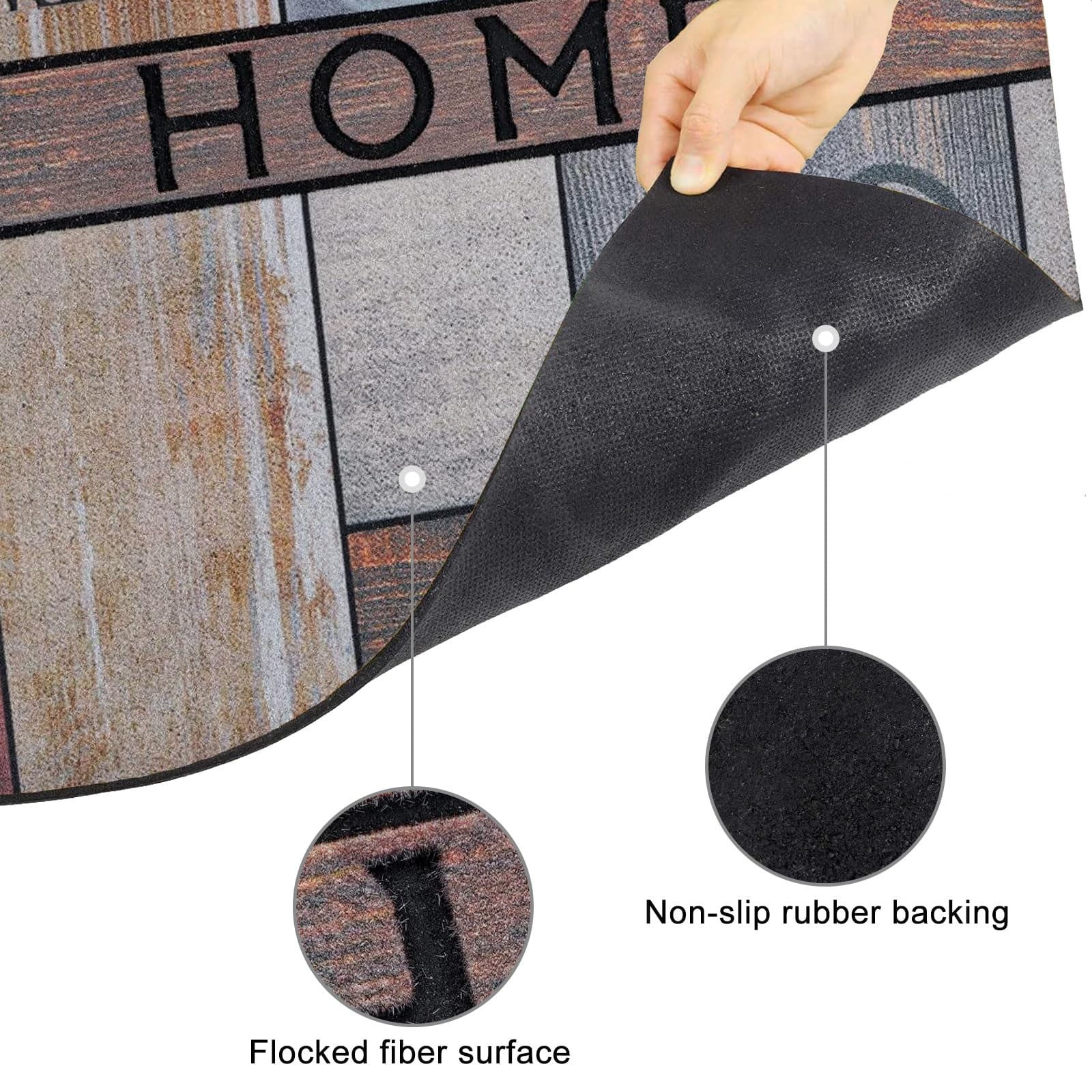 Fimeskey Carpet Outdoor Front Door Welcome Mat For Home Entrances Outdoor Entrance Mats Exterior Entrance Mats