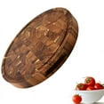 thumbnail image 2 of Wood End Grain Cutting Boards Wooden Butcher Block Meat Cutting Wood Thick Board Round Wood Chopping Boards, 2 of 5