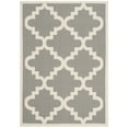 thumbnail image 4 of SAFAVIEH Courtyard Jaylee Geometric Indoor/Outdoor Area Rug, Anthracite/Beige, 4' x 5'7", 4 of 4